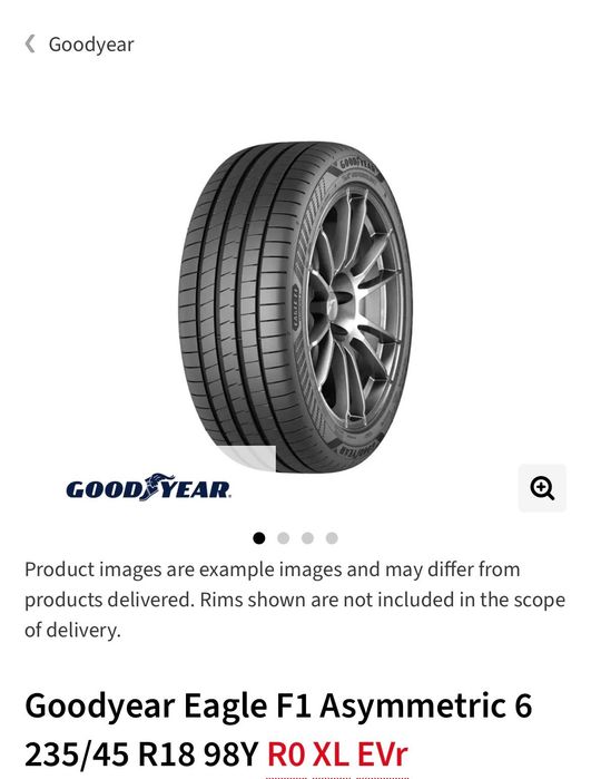 Anvelope vara noi Goodyear 235/45R18 98Y XL DOT4225 Eagle Asymmetric 6