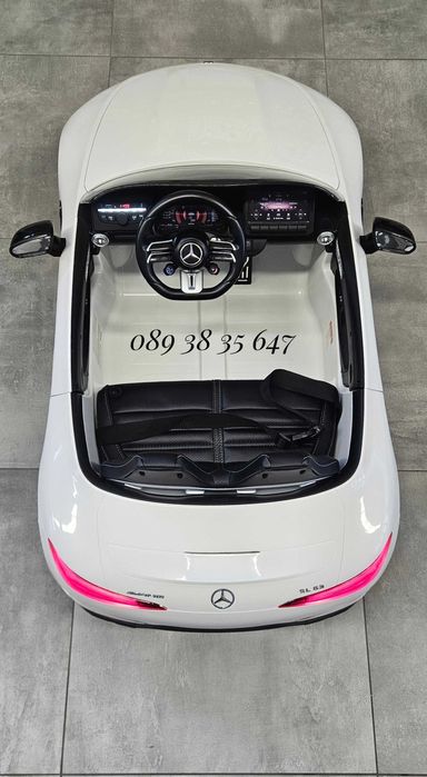 ТОП ЦЕНА!НОВО!Акумулаторна кола Mercedes-Benz SL63 AMG с 12V,меки гуми