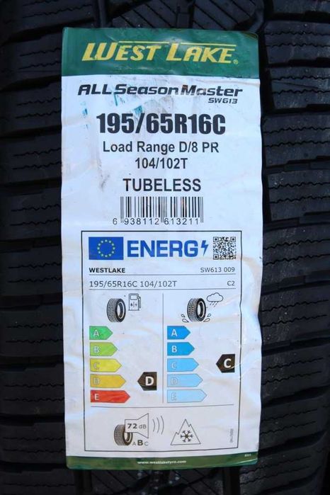Anvelope noi 195/65R16C 104/102T, 8PR, WestLake, All Season