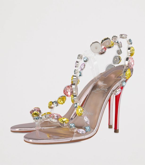 Christian Louboutin Crystal Sandals, уникални обувки