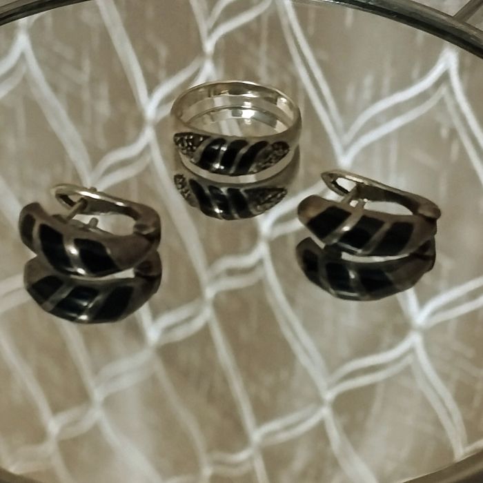 Винтажный комплект с ониксом