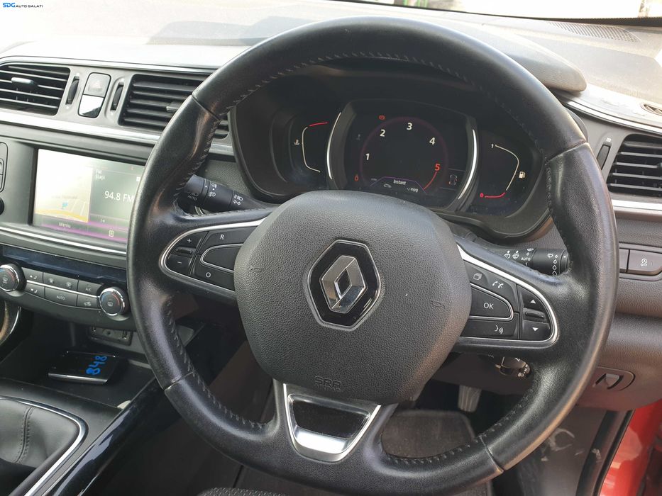 Volan Piele 3 Spite cu Comenzi FARA Airbag Renault Kadjar 2015 - 2018 [K5687]
