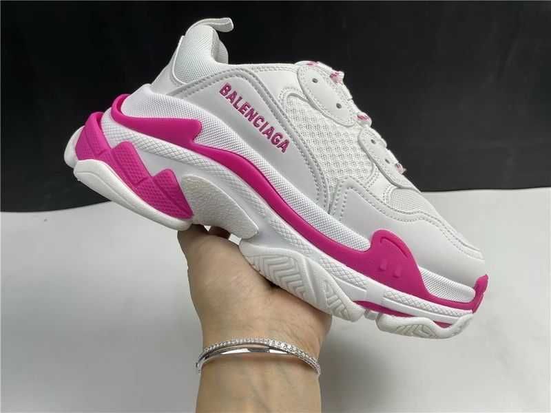 Balenciaga Triple S - Tan/Grey/Dark Red