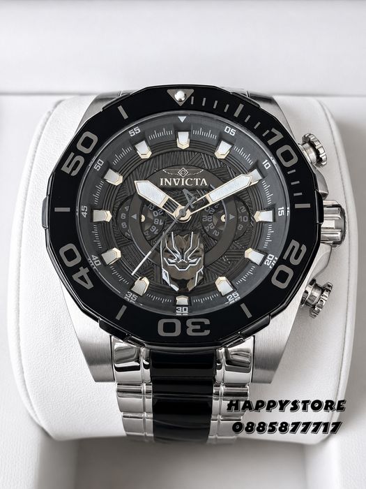 INVICTA Marvel Black Panther Limited edition 48 mm, Инвикта нов мъжки часовник