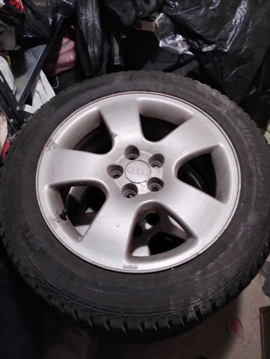 Продавам зимни гуми Hankook с лети джанти 205/55/16