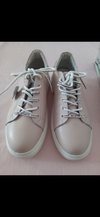 Pantofi noi din piele int-ext