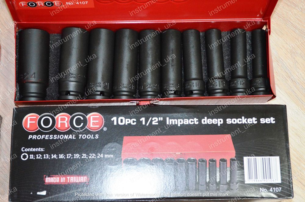 Force набор головок, ударные для гайковерта