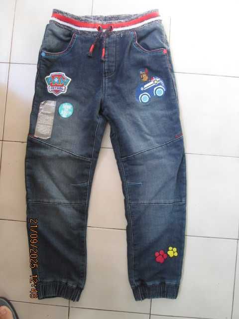 Еластични дънки GEORGE и блуза 6-7 г.