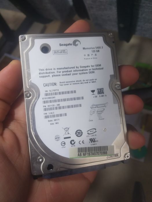 hdd 120 gb noutbuk uchun