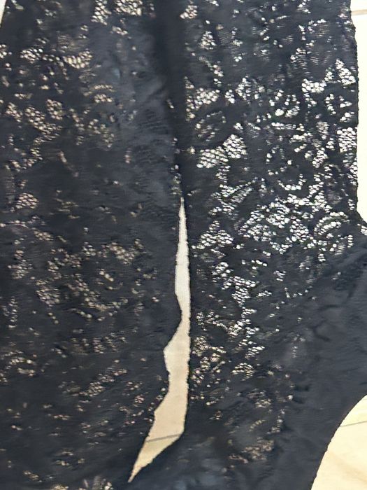 Cizme peste genunchi din dantela elastica Dolce&Gabbana