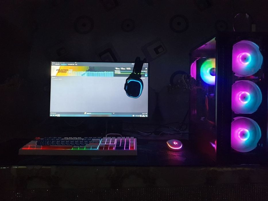 CS 2 kabi zamonaviy o'yinlar uchun gaming PC full komplekt