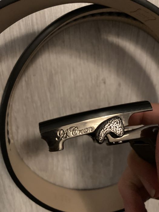 Кожени дамски колан и портфейл