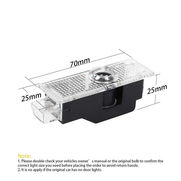 LED Светещо Лого проектор за врата Автомобил Кола BMW БМВ (2бр)