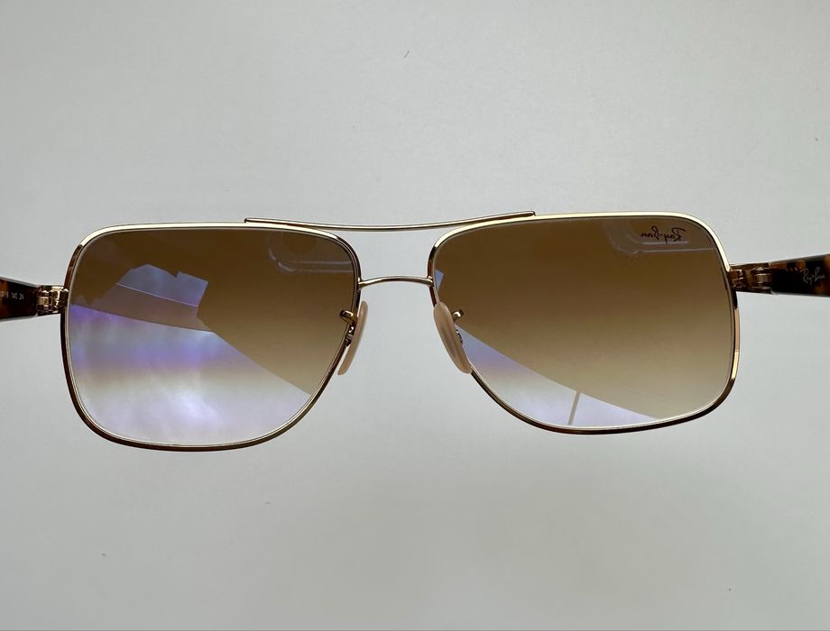 Ray-Ban RB3483 001/51 Aviator – Златна рамка,кафяв градиент,оригинални,отлични ПРОМО ЦЕНА -40%