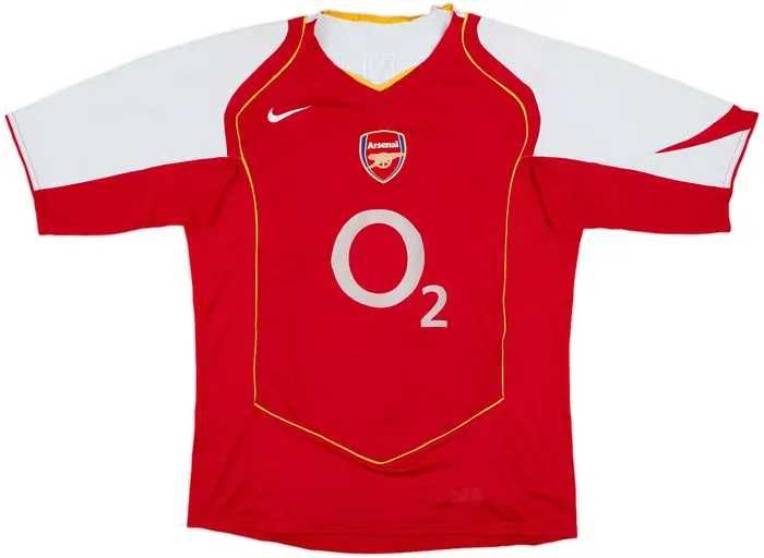 футболни Фланелки-Arsenal Highbury ,2004-05 Arsenal Home Shirt-Л