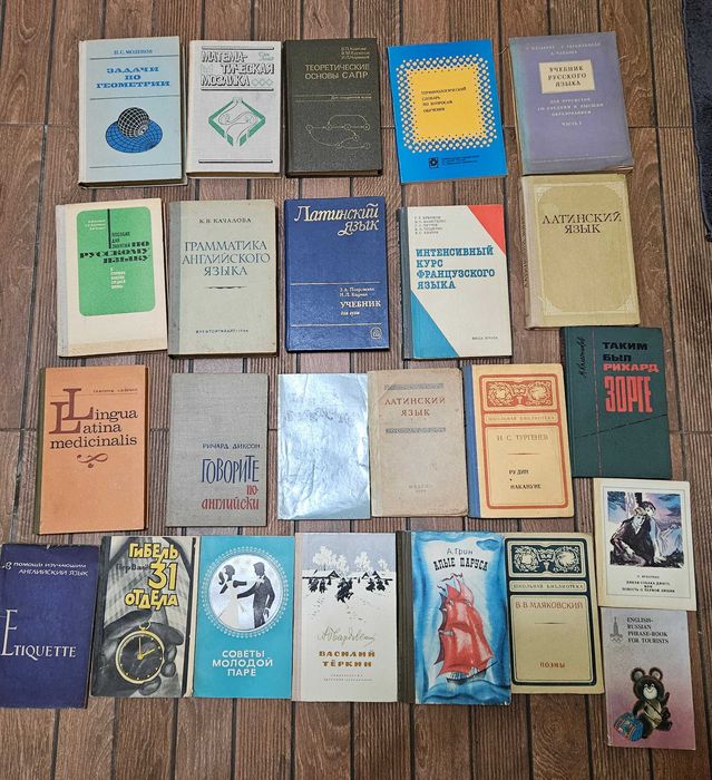 Книги и речници на български, английски, руски, френски