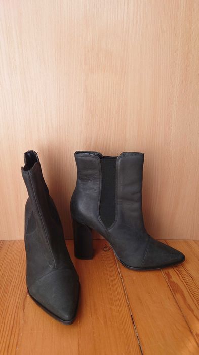 дамски есенни боти от Next, Заострен модел, р-р 38, на ток