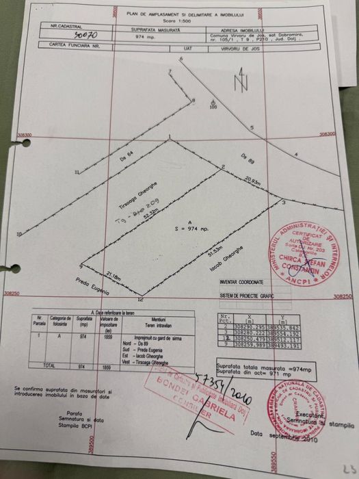 Vand Teren Intravilan Varvorul de jos Dobromira