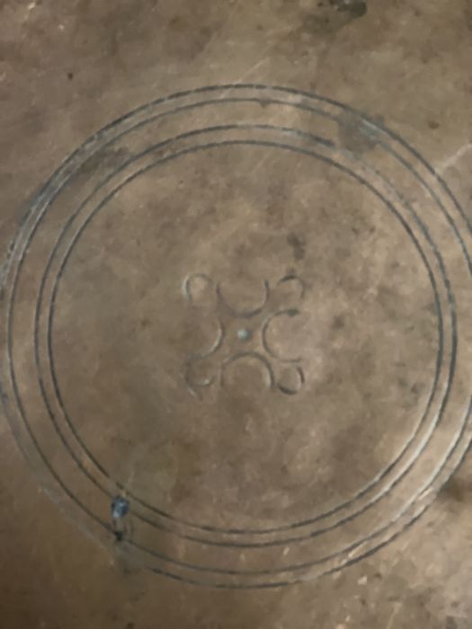 Антиквариат, медный поднос начала 19 век