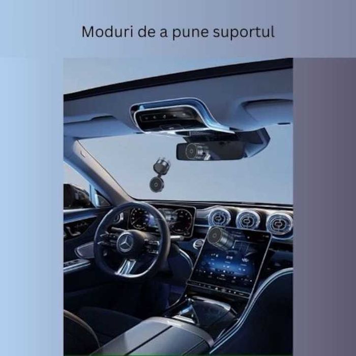 Suport Telefon Magnetic, Fixare Ultra-Stabila prin Vacuum, Rotire 360°