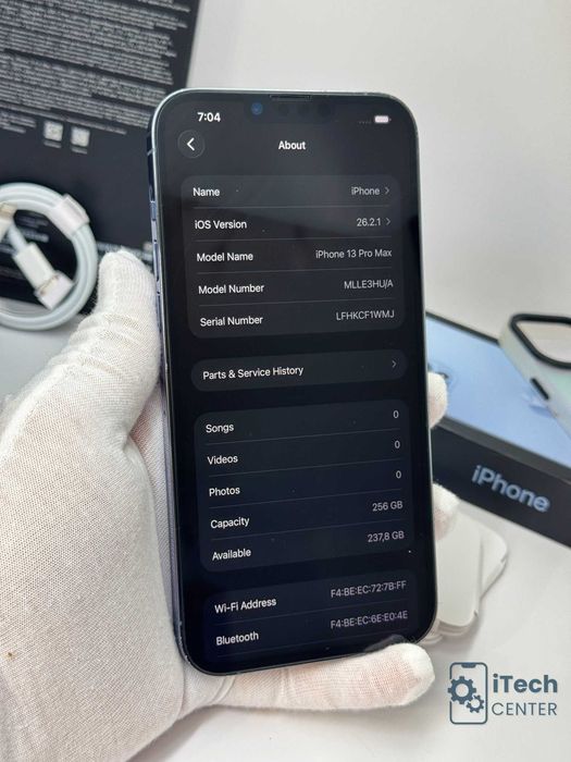 iPhone 13 Pro MAX, 256GB, Blue, 100% батерия, ОТЛИЧЕН, ГАРАНЦИЯ!