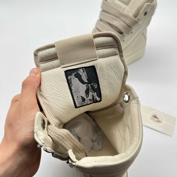 Rick Owens Geobaskets Full White Jumbo Lace