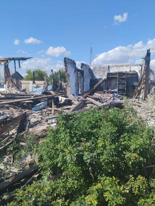 Дом после пожара. На разбор.