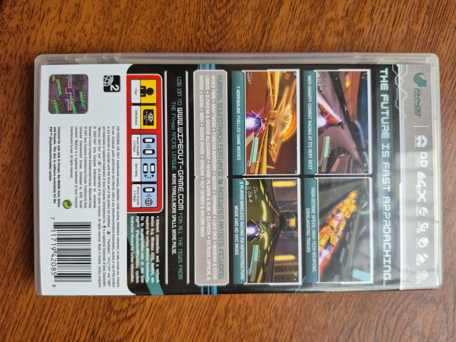 Игра WipEout Pulse для PSP, оригинал UMD