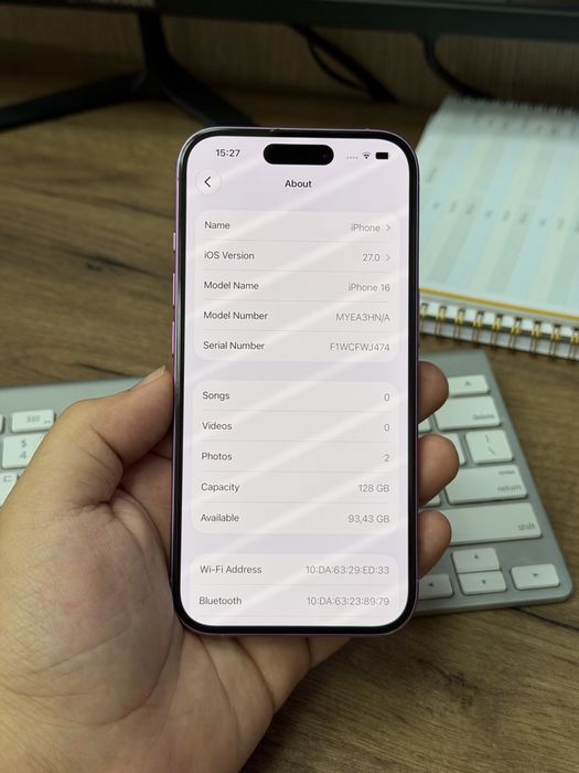 iPhone 16 128GB 93%