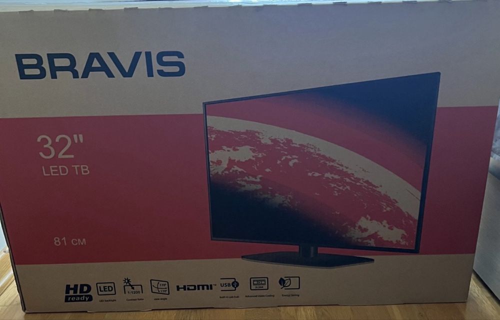 Televizor LED Bravis de 32 de inchi. Nou, în cutie.