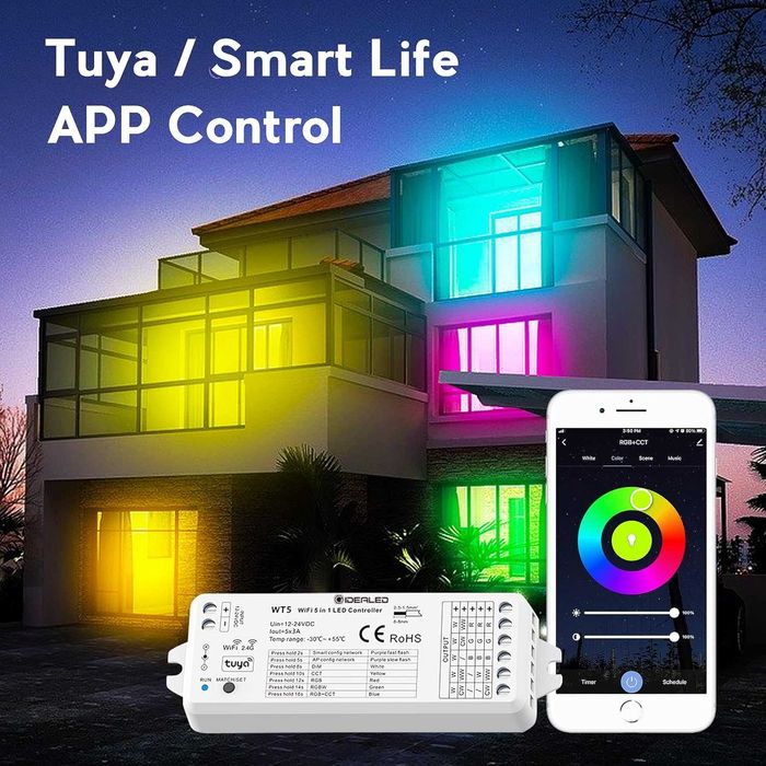 Смарт WiFi Tuya LED контролер, различни видове