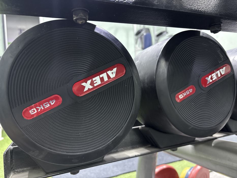 Гантели ALEX 45 кг в очень хорошем состоянии