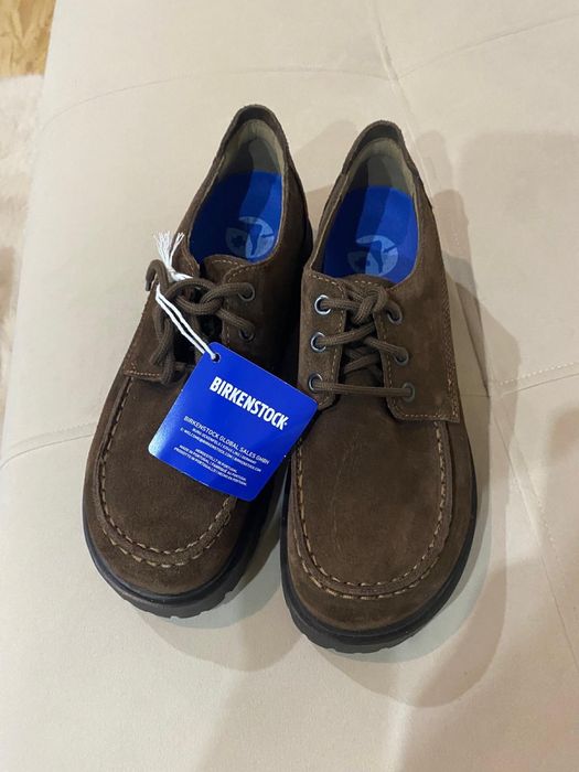 Brikenstock Higheood Moclace low Suede leather