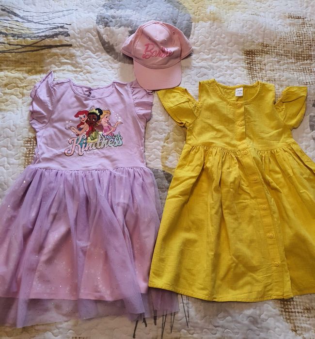 Летни и пролетни дрешки за момиченце размер 110- 116, без забележки