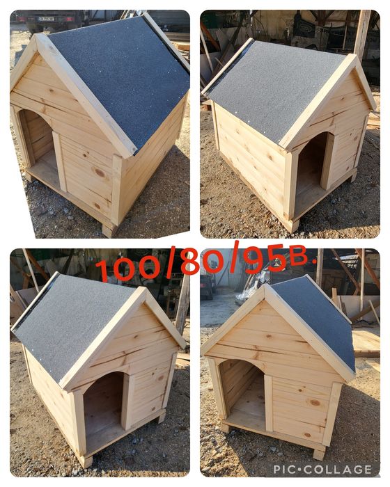 Къщичка за куче - дървена