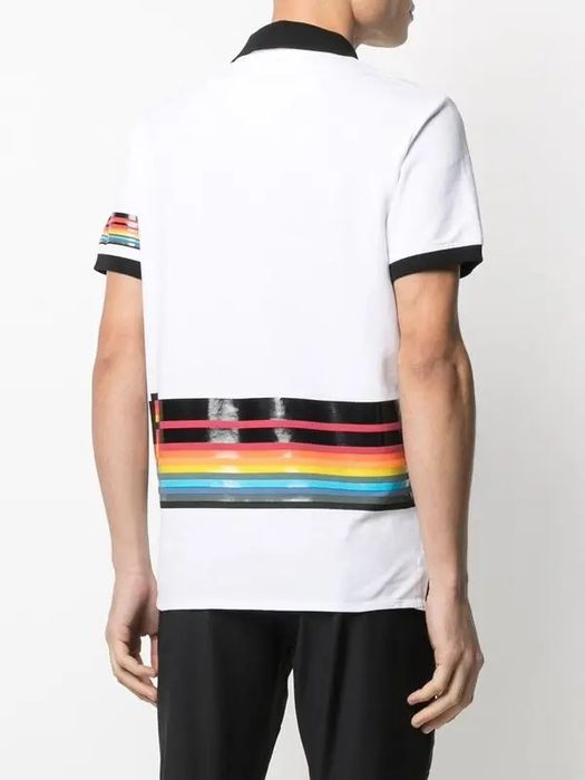 Just Cavalli Striped Polo Shirt оригинална тениска XL памучна поло