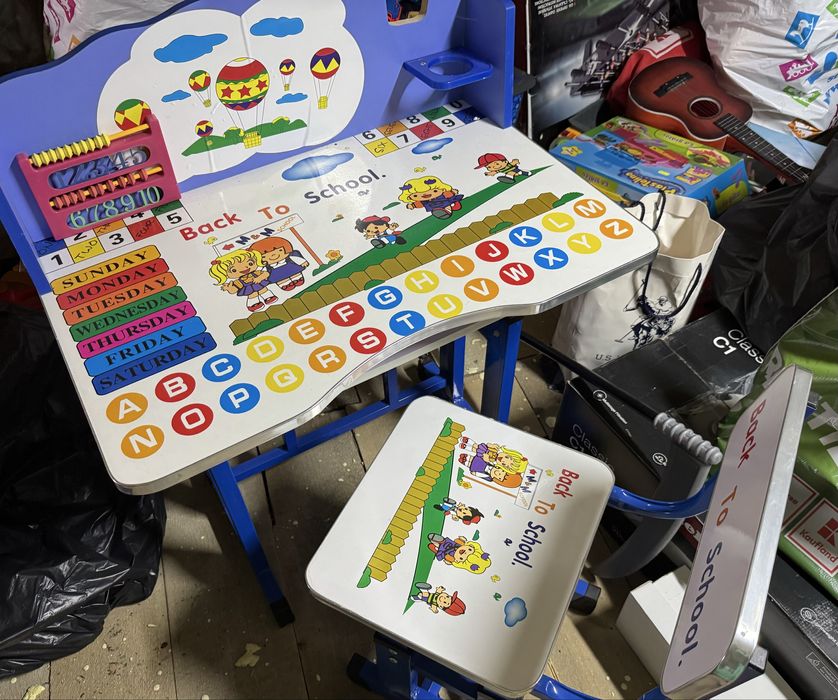 Birou cu scaunel pentru copiii +1