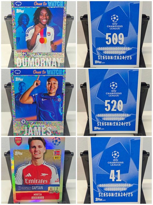 Stickere Topps Uefa Champions League 2024/25 foil si shiny