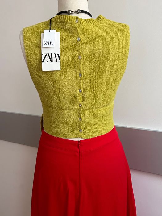 Дълга разкошна пола в червено и нов топ Zara