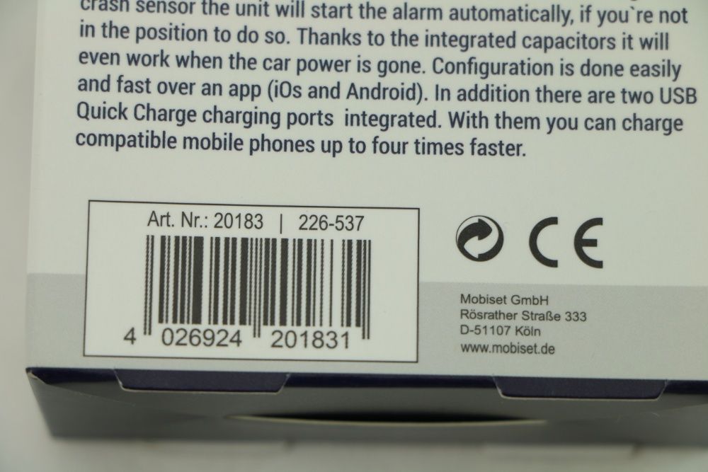 автоматична SOS система при катастрофа и спешни случаи,  Германия