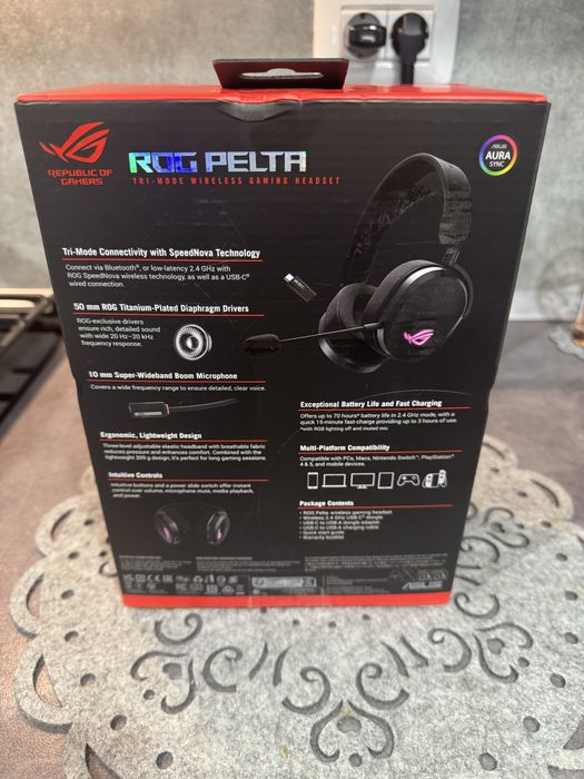Casti Gaming Wireless Asus ROG Pelta