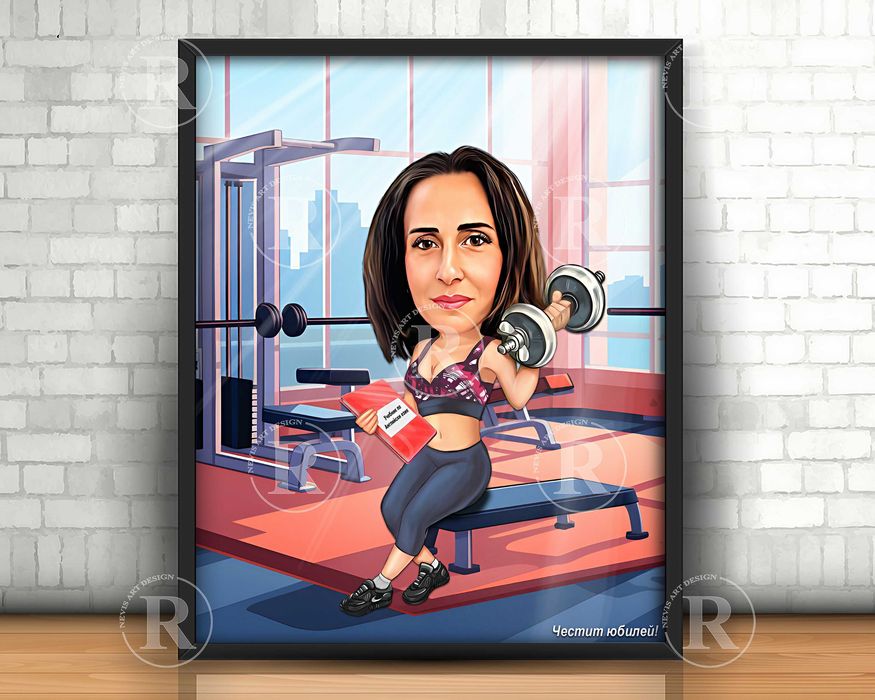 Карикатура за спортист