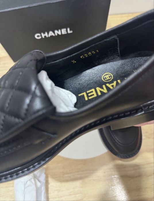 Chanel мокасини кожени