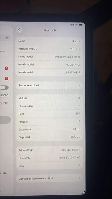 Tabletă ipad generația 10