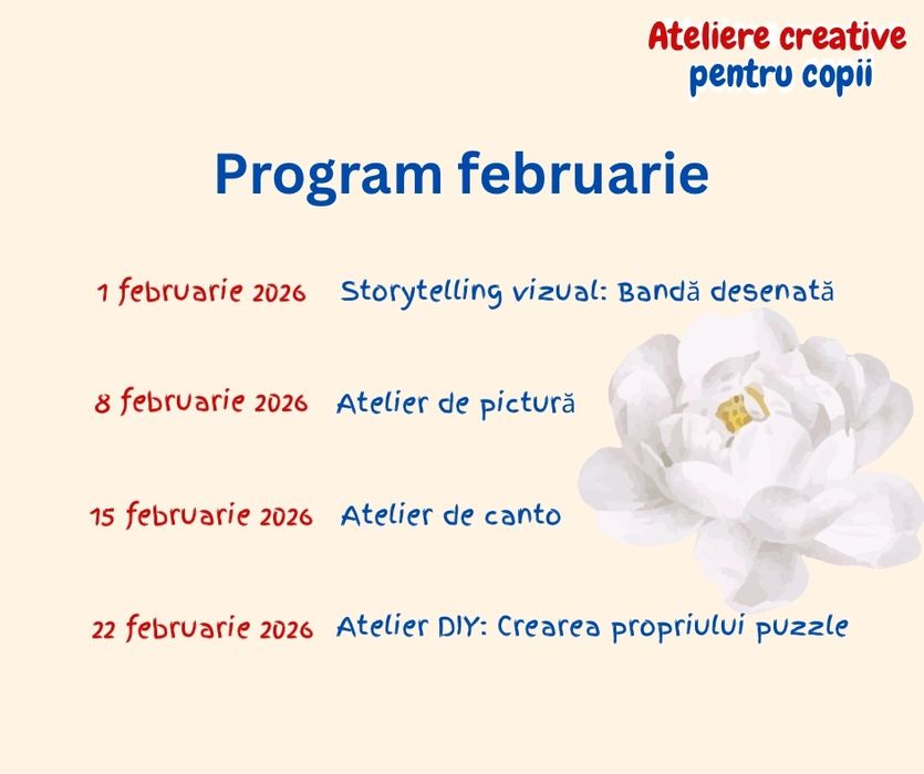 Ateliere creative curs copii actorie dans pictat muzica