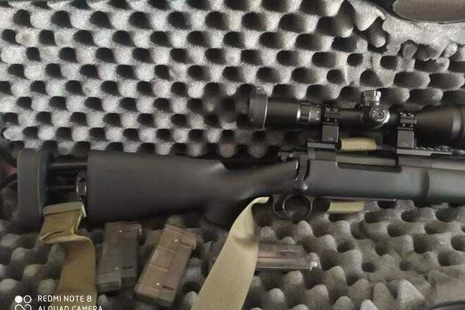 Pusca Mare Cu LUNETA OPTICA ~ Modificata 4J ~ Airsoft NOUA Arc Manuala