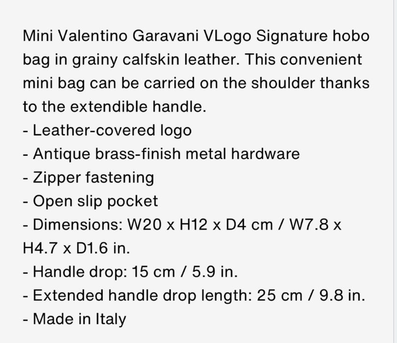 Оригинална чанта Valentino Garavani