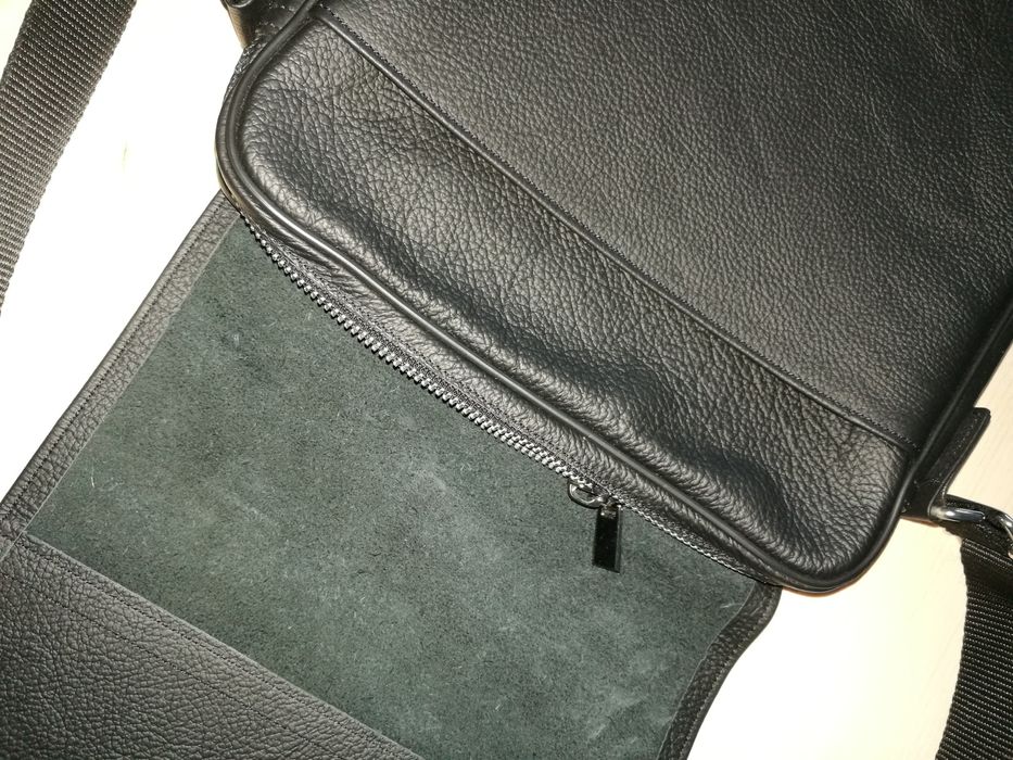 Geanta piele naturala barbati, NOUA