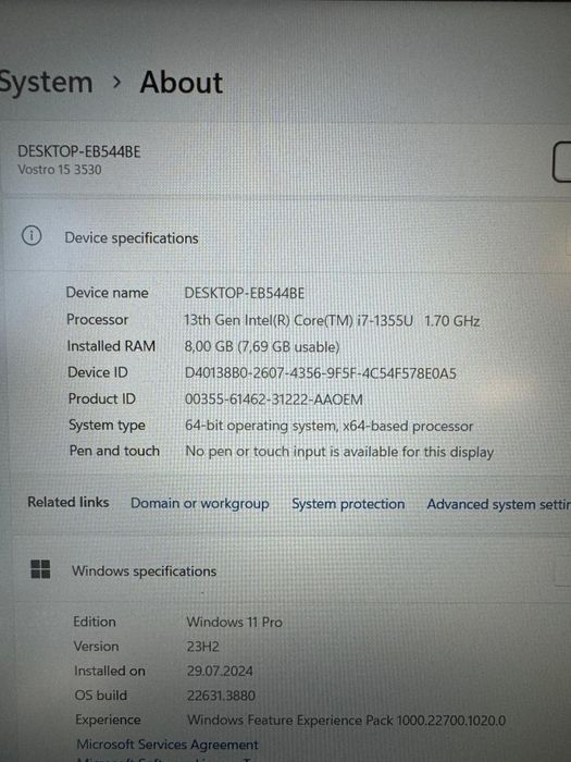 Dell Vostro 15 3530 Amanet BKG