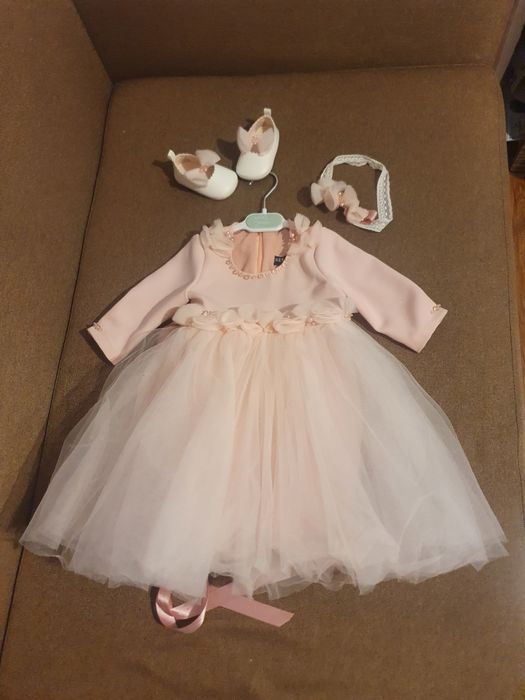 Rochiță botez fetite 5-6 luni